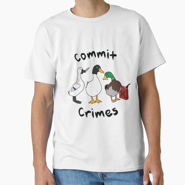 Artikel-Vorschau von "Commit Crimes" Lustiges Enten-Design (Version mit schwarzem Text), designt und verkauft von Neon-Wolf.