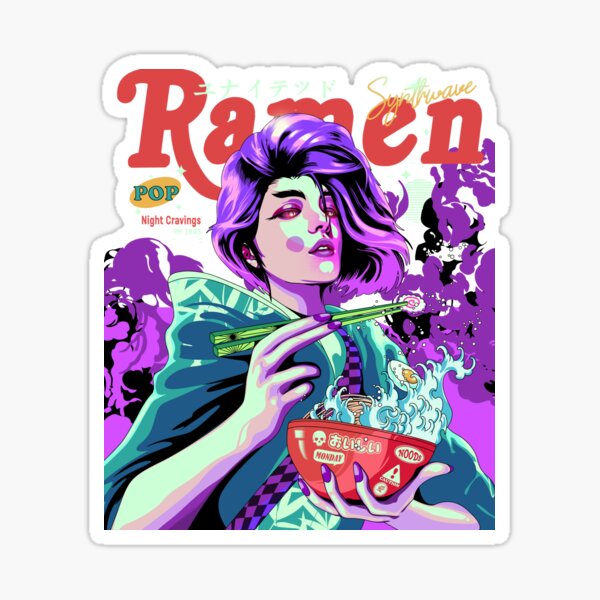 Ramen Geisha Wave Sticker