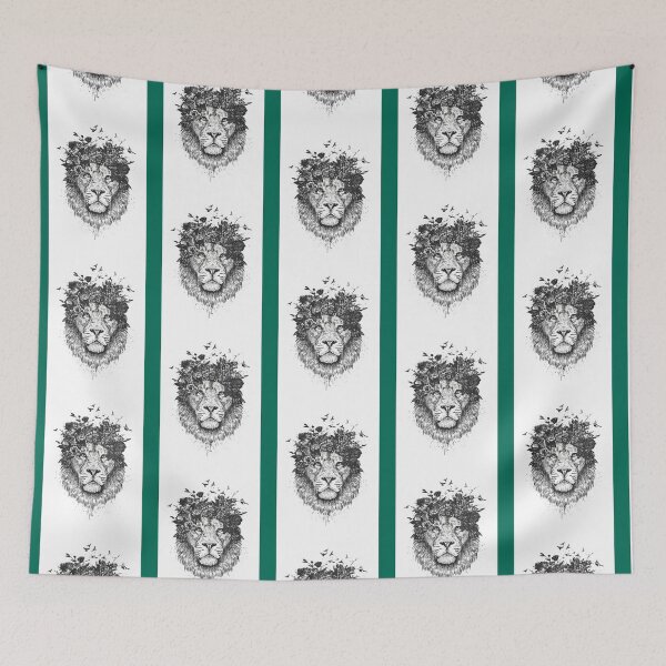 Item preview, Floral lion  bw     designed and sold by AbozLows3.