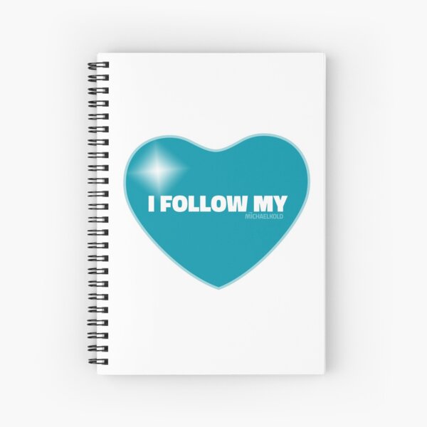 I Follow My ❤ (Blue) Spiral Notebook