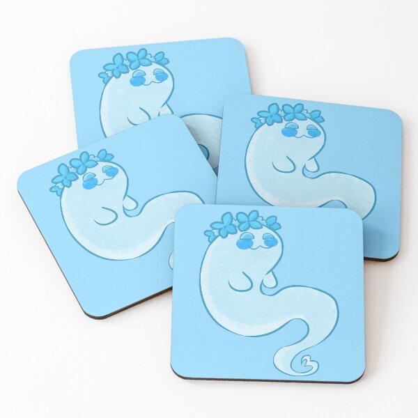 Item preview, Blue Flowercrown Ghost designed and sold by Maplebreeze.