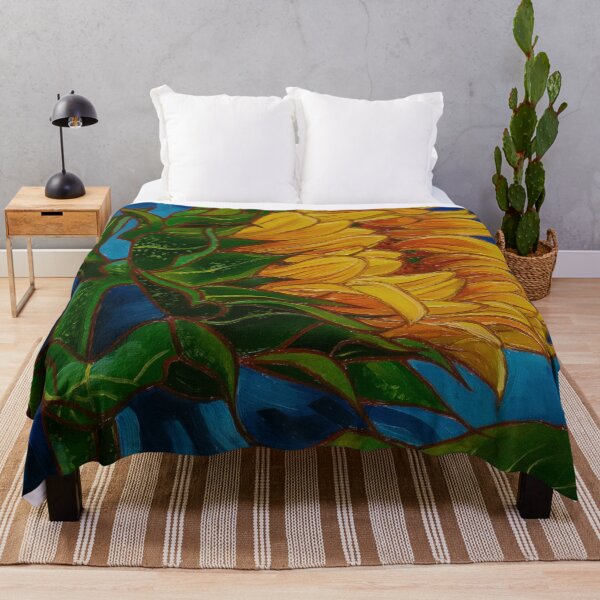 Item preview, Sunflower oil painting designed and sold by Yue Zeng Art Studio.