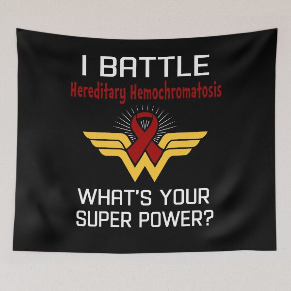 Item preview, I Battle Hereditary Hemochromatosis What's Your Super Power Support Hereditary Hemochromatosis Warrior Gifts  designed and sold by Sabfit.