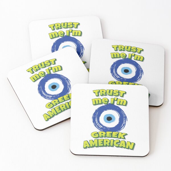 Item preview, Trust Me I'm Greek American Evil Eye designed and sold by ProjectX23.