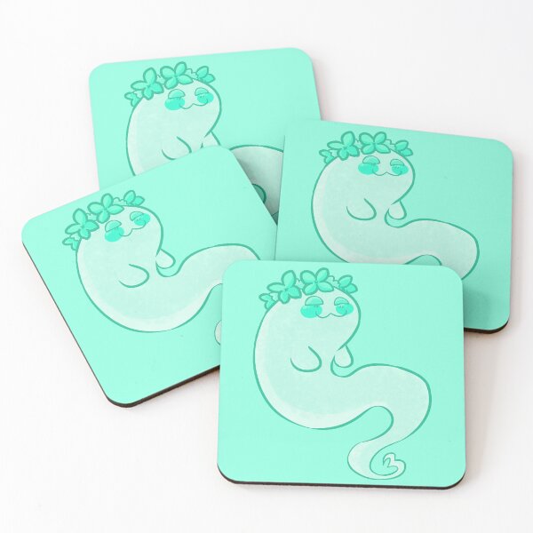 Item preview, Cyan Flowercrown Ghost designed and sold by Maplebreeze.
