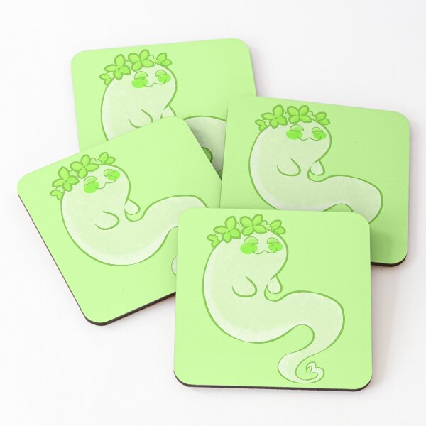 Item preview, Green Flowercrown Ghost designed and sold by Maplebreeze.