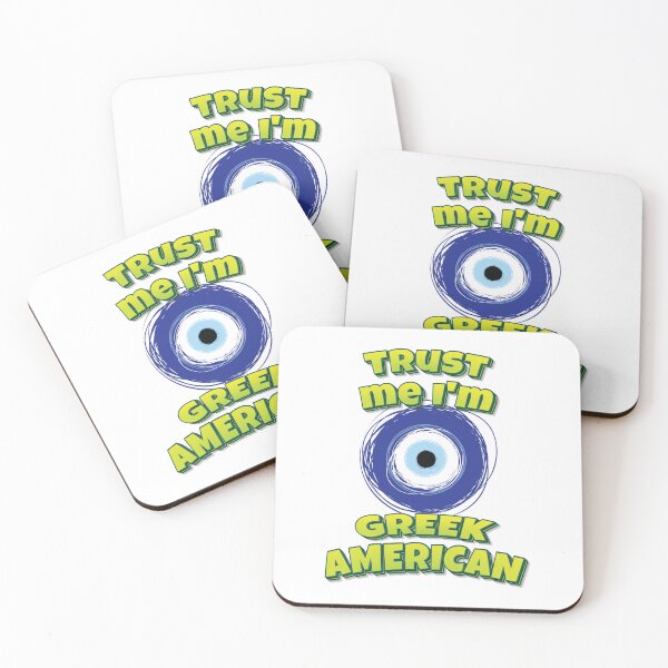 Item preview, Trust Me I'm Greek American Evil Eye designed and sold by ProjectX23.