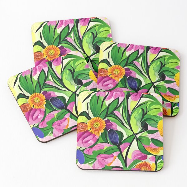 Item preview, Bright summer florals designed and sold by PinterPattern.
