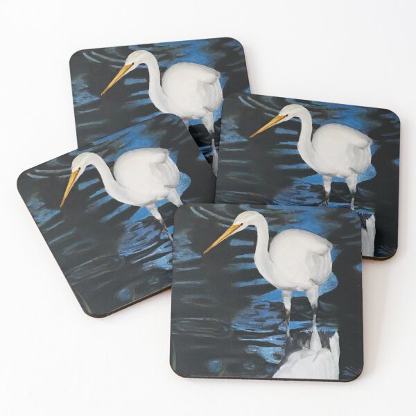 Item preview, Reflection of a crane in the water. designed and sold by Sylvia Brallier.
