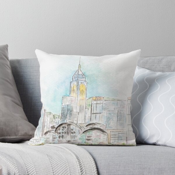 Item preview, hand painted Hong Kong Victoria Harbor 1 ink and watercolour  designed and sold by ColorandColor.