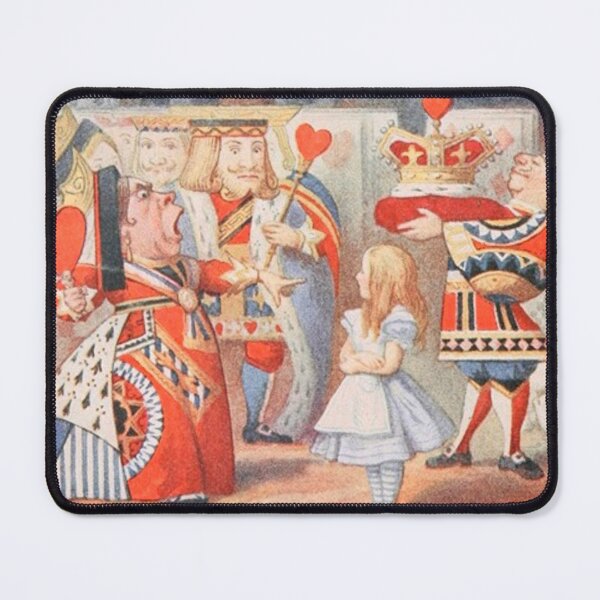 Item preview, ‘Off with her head!' Alice and Queen of Hearts, illustrated by John Tenniel designed and sold by LoveSeasonz.