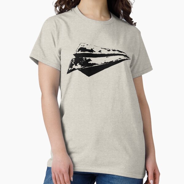 Item preview, Black Retro Paper Airplane Graphic designed and sold by Spindriftmerch.