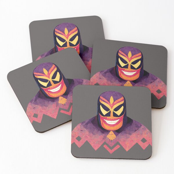Item preview, Lucha Sonreír Smiling Wrestler designed and sold by Organic Creeps.