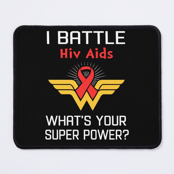Item preview, I Battle Hiv Aids What's Your Super Power Support Hiv Aids Warrior Gifts  designed and sold by Sabfit.