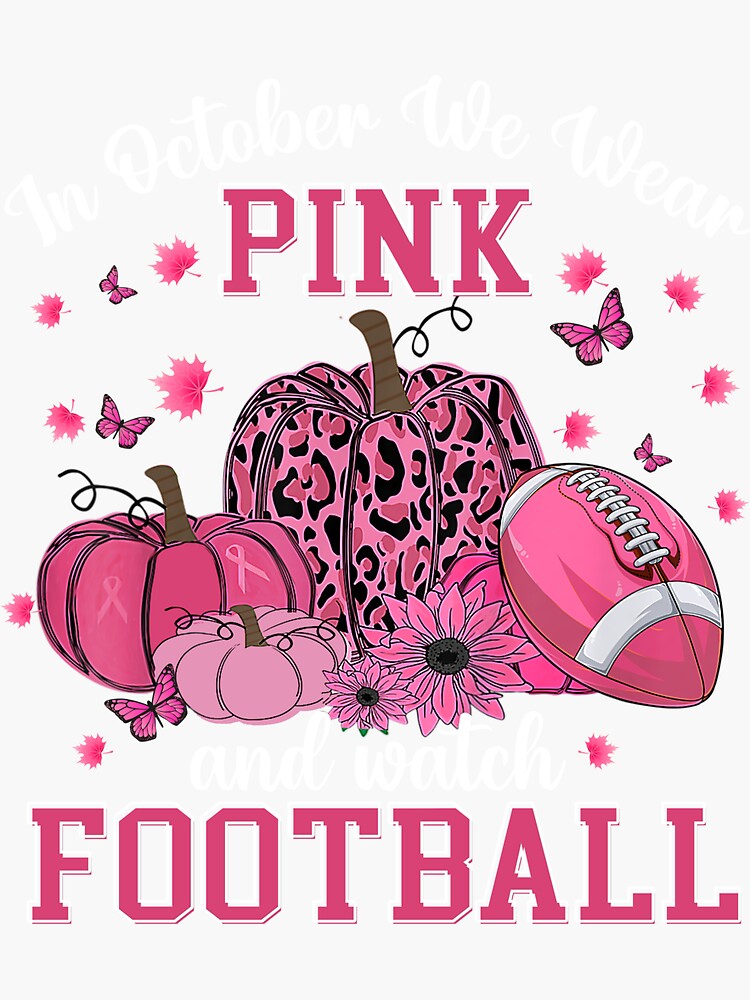 Pumpkin Green Bay Packers In October We Wear Pink Breast Cancer