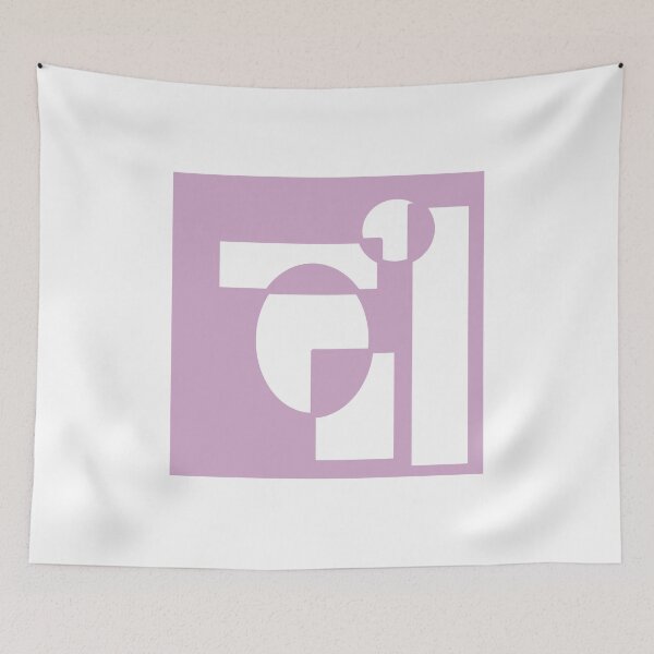 Item preview, Dusty Rose with White Shapes, EZonTHEi designed and sold by EZonThei.