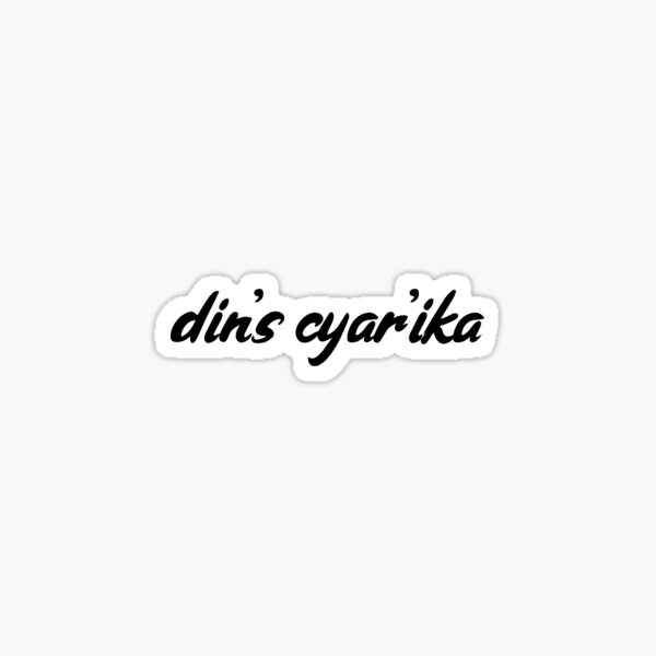 Vista previa del artículo con la obra «pegatina de cyarika de din», diseñado y vendido por livstorm.