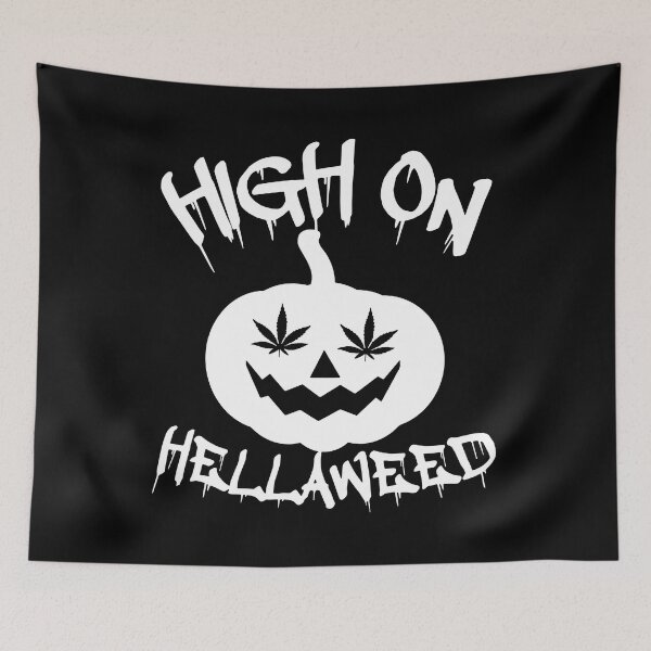 Item preview, High On Hellaweed Weed Cannabis Fan Funny Halloween designed and sold by DNW-art.