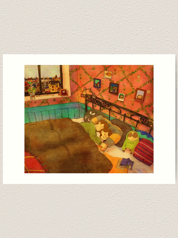 Alternate view of Daytime napping Art Print
