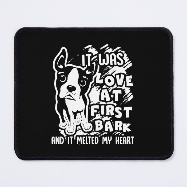Item preview, Boston Terrier It Was Love At First Bark designed and sold by UnknownArtistt.