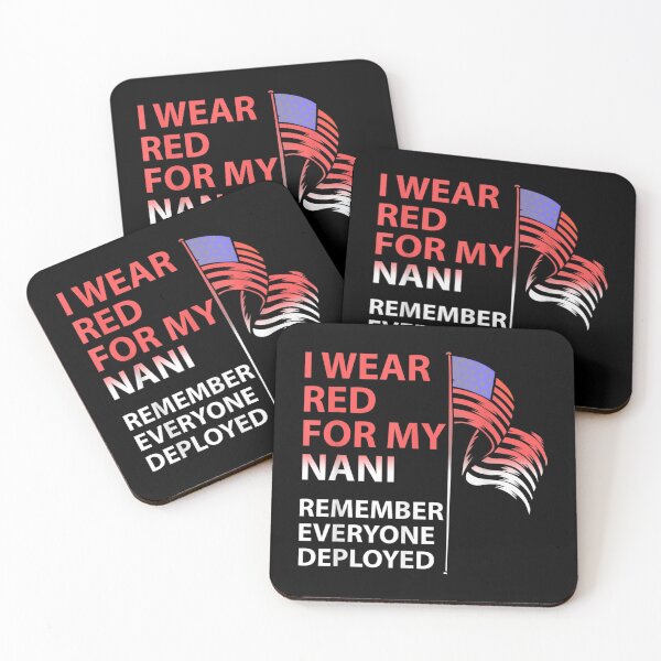 Item preview, I Wear Red For My Nani Grandma Remember Everyone Deployed  designed and sold by aumarian.