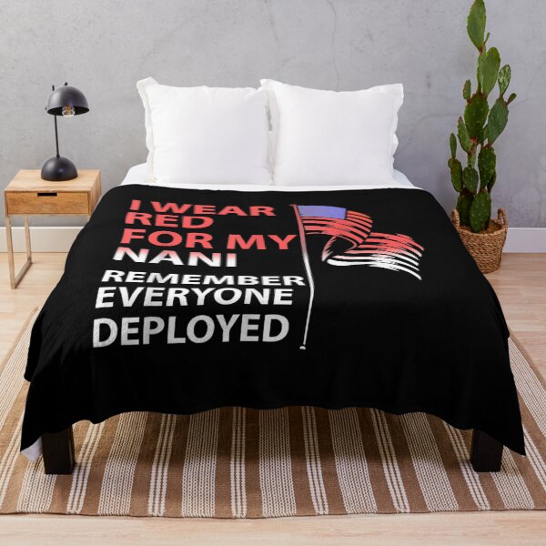 Item preview, I Wear Red For My Nani Grandma Remember Everyone Deployed  designed and sold by aumarian.