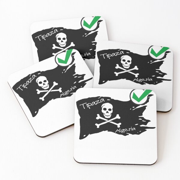 Item preview, Pirate Flag Tipaza Algeria - Pirate society designed and sold by WhereIsTravis.