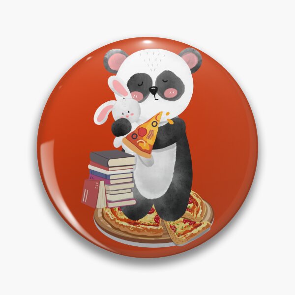Item preview, Meepa the Pizza Loving Panda designed and sold by tmdaliggr.