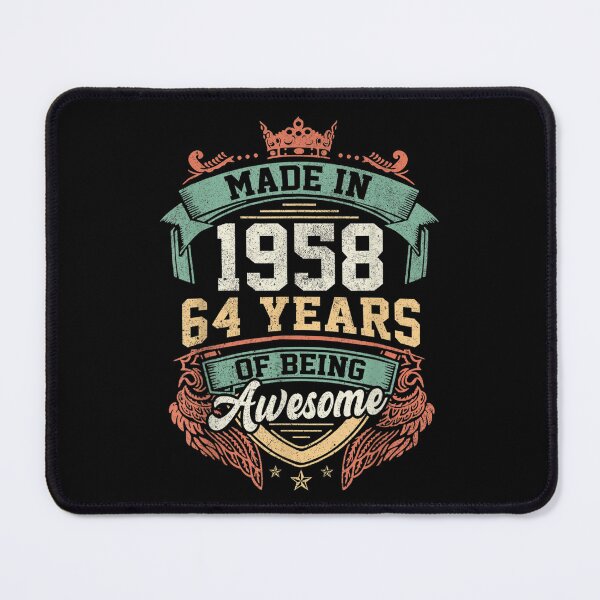 Item preview, 64th Birthday Made In 1958 Vintage 64 Years Of Being Awesome designed and sold by aumarian.