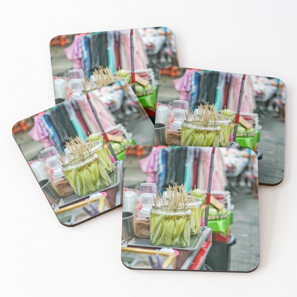 Item preview, Mango skewers soaked in chili paste street food in thailand designed and sold by March Rider.