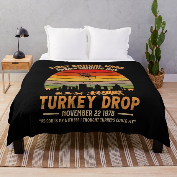 Item preview, WKRP Thanksgiving Turkey Drop God Is My Witness Turkeys Fly designed and sold by AdonisShop.