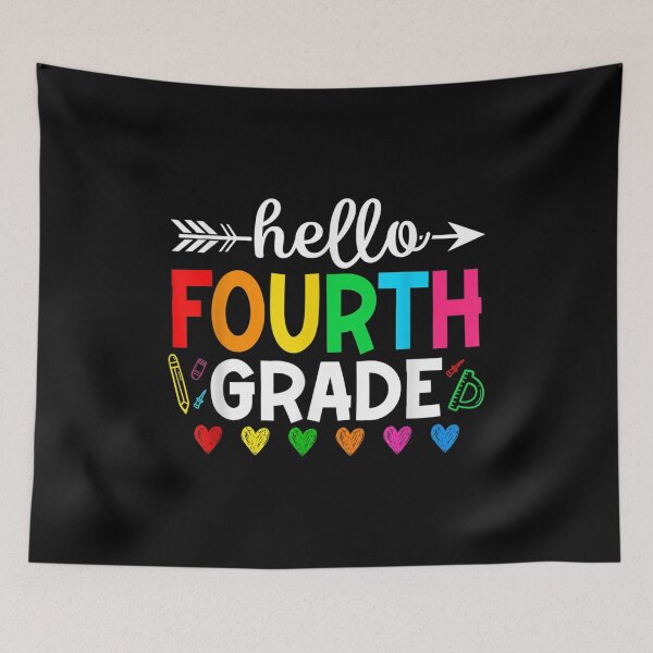 Item preview, Cute Hello Fourth Grade Funny Boys Girls School  designed and sold by aumarian.