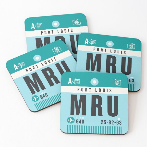 Item preview, Luggage Tag A - MRU Port Louis Mauritius designed and sold by VoodooCircus.