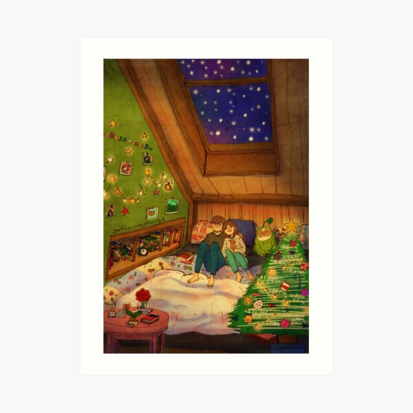 It’s snowing Art Print