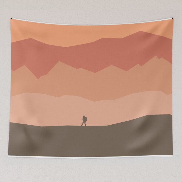 Item preview, Backpacker in The Mountains at Sunrise designed and sold by Natural-Habitat.