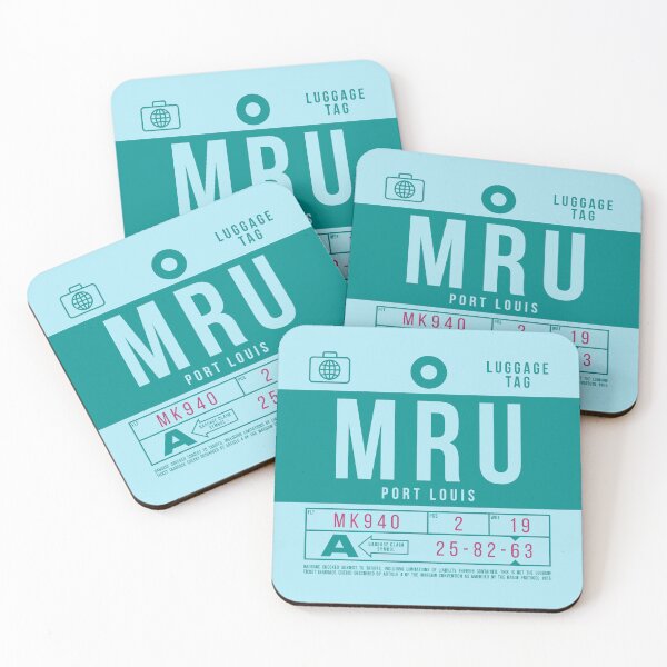 Item preview, Luggage Tag B - MRU Port Louis Mauritius designed and sold by VoodooCircus.