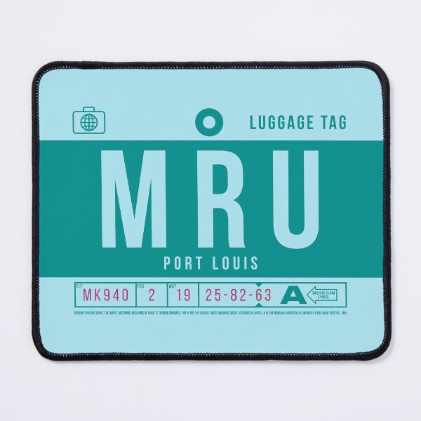 Item preview, Luggage Tag B - MRU Port Louis Mauritius designed and sold by VoodooCircus.
