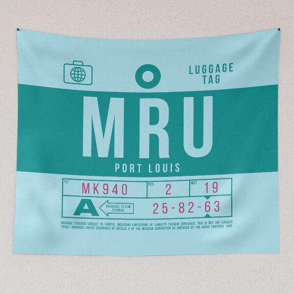 Item preview, Luggage Tag B - MRU Port Louis Mauritius designed and sold by VoodooCircus.