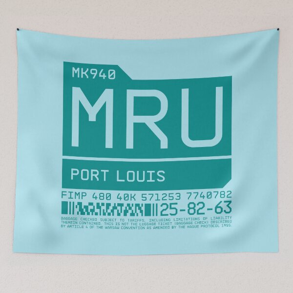 Item preview, Luggage Tag C - MRU Port Louis Mauritius designed and sold by VoodooCircus.