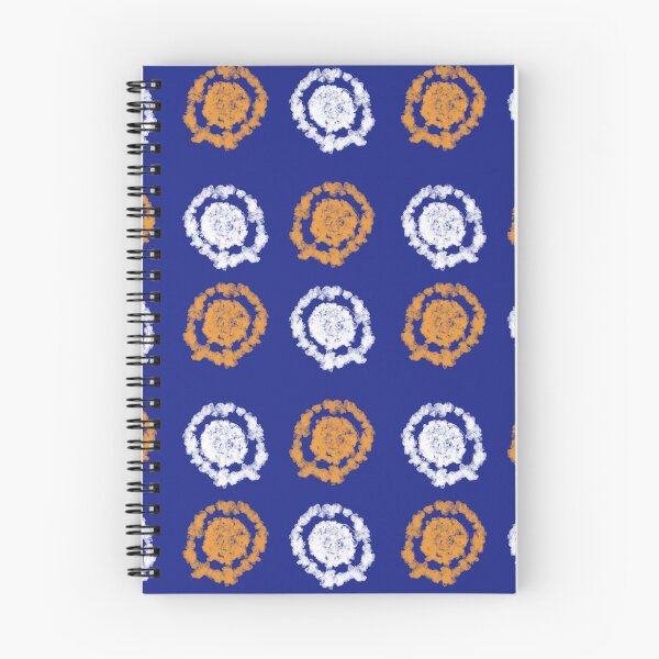 Item preview, Simple Indigo Blue And Orange Shibori tie dye Pattern  designed and sold by Tamas Das.