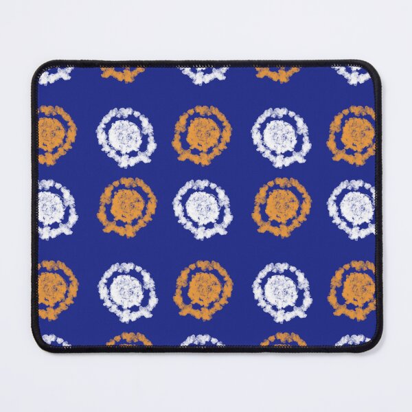 Item preview, Simple Indigo Blue And Orange Shibori tie dye Pattern  designed and sold by Tamas Das.