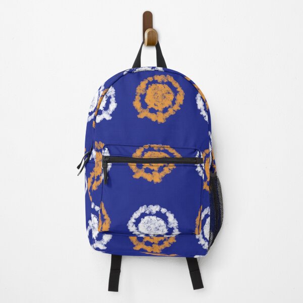 Item preview, Simple Indigo Blue And Orange Shibori tie dye Pattern  designed and sold by Tamas Das.