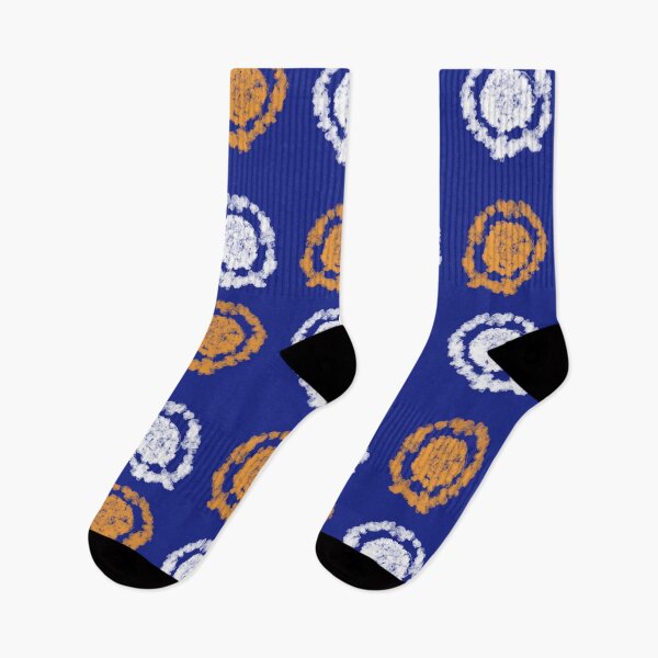 Item preview, Simple Indigo Blue And Orange Shibori tie dye Pattern  designed and sold by Tamas Das.