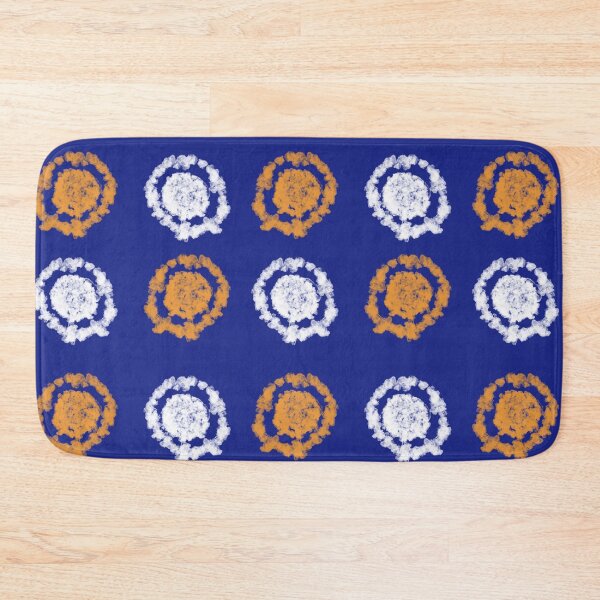 Item preview, Simple Indigo Blue And Orange Shibori tie dye Pattern  designed and sold by Tamas Das.
