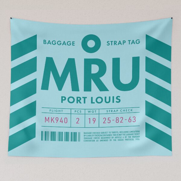 Item preview, Luggage Tag D - MRU Port Louis Mauritius designed and sold by VoodooCircus.
