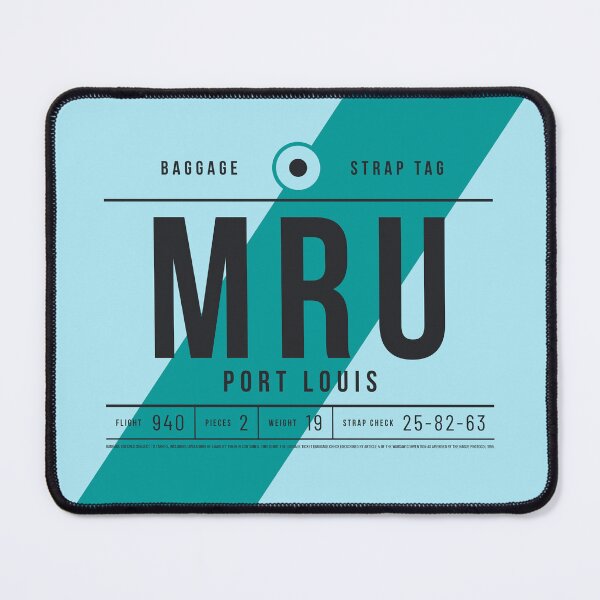 Item preview, Luggage Tag E - MRU Port Louis Mauritius designed and sold by VoodooCircus.