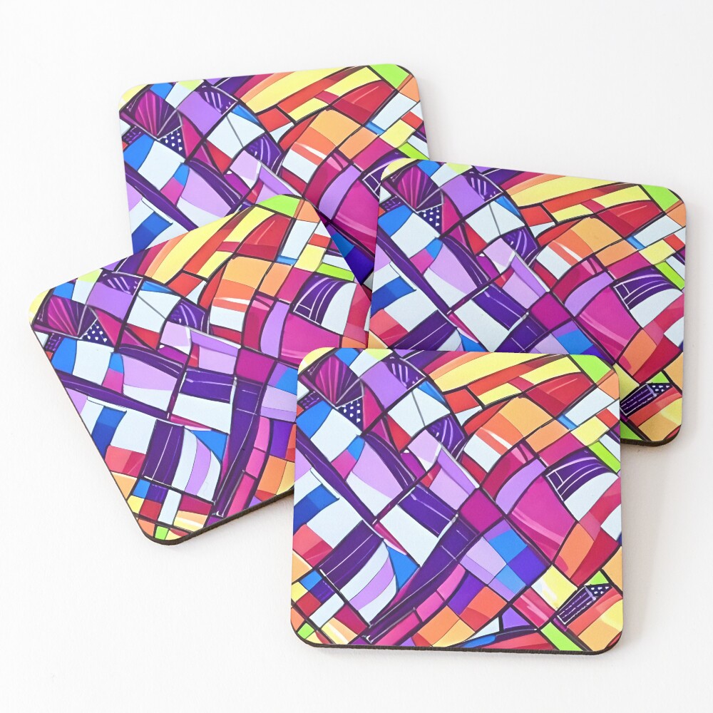 Item preview, Coasters (Set of 4) designed and sold by PinterPattern.