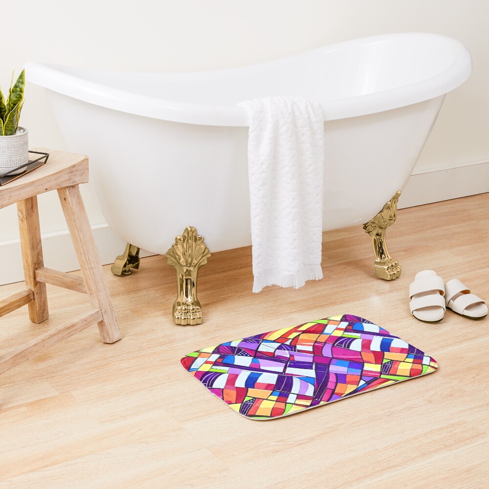 Item preview, Bath Mat designed and sold by PinterPattern.