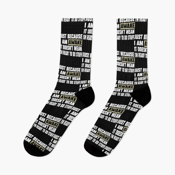 Item preview, Just Because I'm Awake Lazy Funny s for Men Saying  designed and sold by AdonisShop.