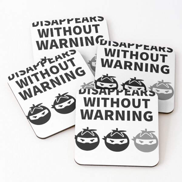 Item preview, Ninja Disappears Without Warning designed and sold by BeansHotTees.